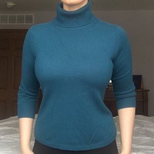 Teal Cashmere Sweater